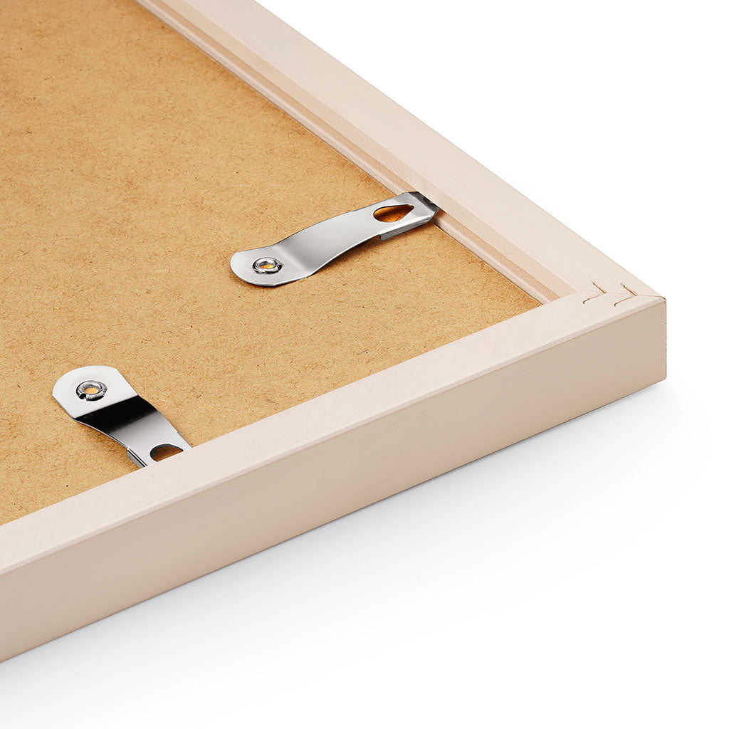 White editions a2 poster frame swing clip detail