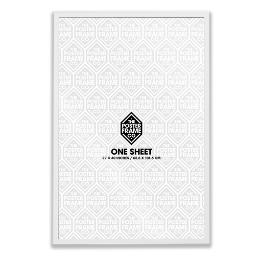 One Sheet 27x40 inch Movie Poster Frame White 