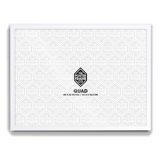 Quad 30x40 inch Movie Poster Frame White