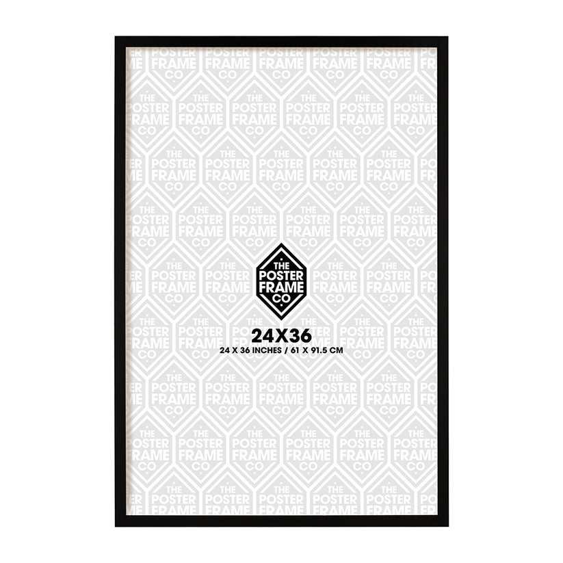 24x36 Inch Premium Poster Frame Black The Poster Frame Co The