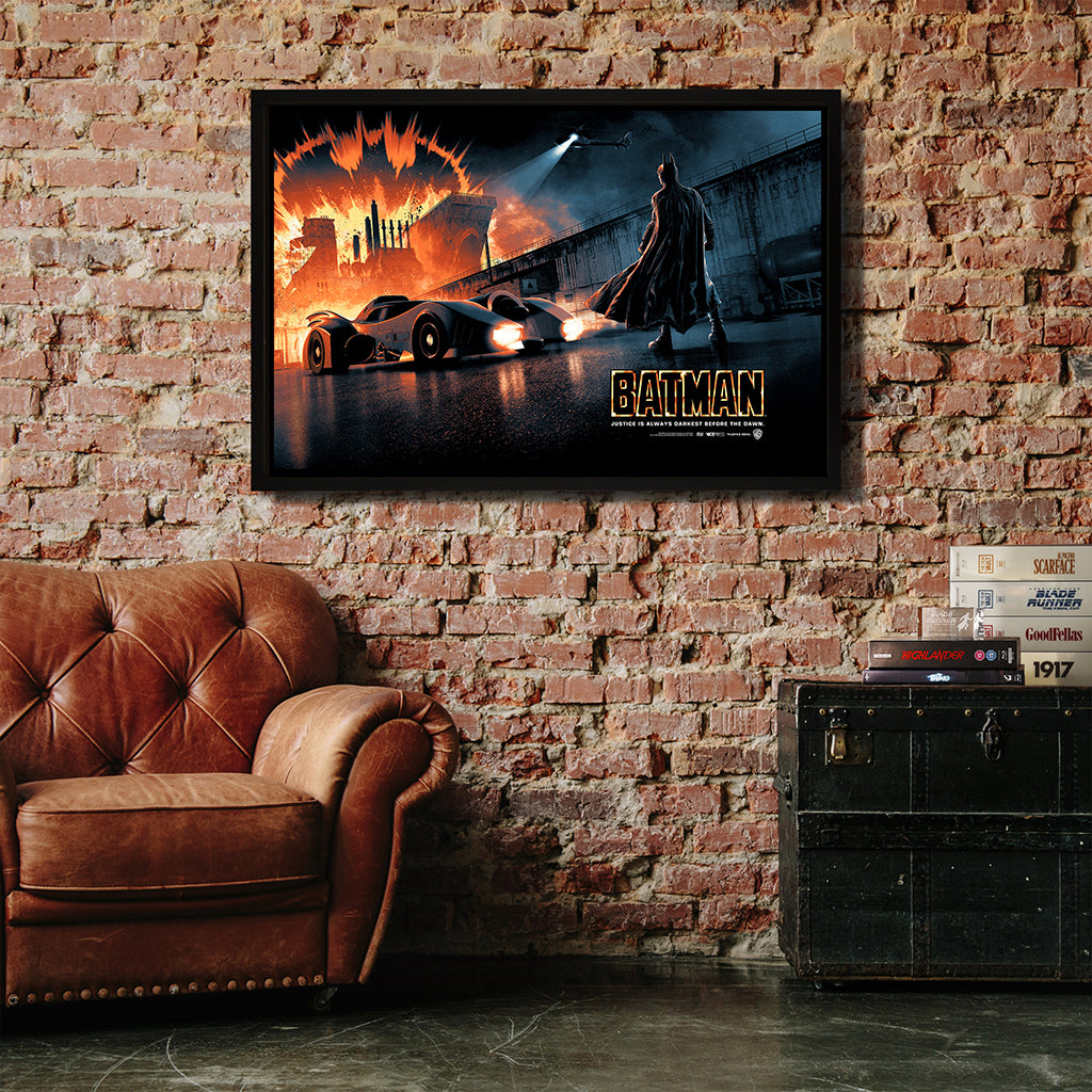 Poster Frame 24x36 inch with Batman by Matt Ferguson